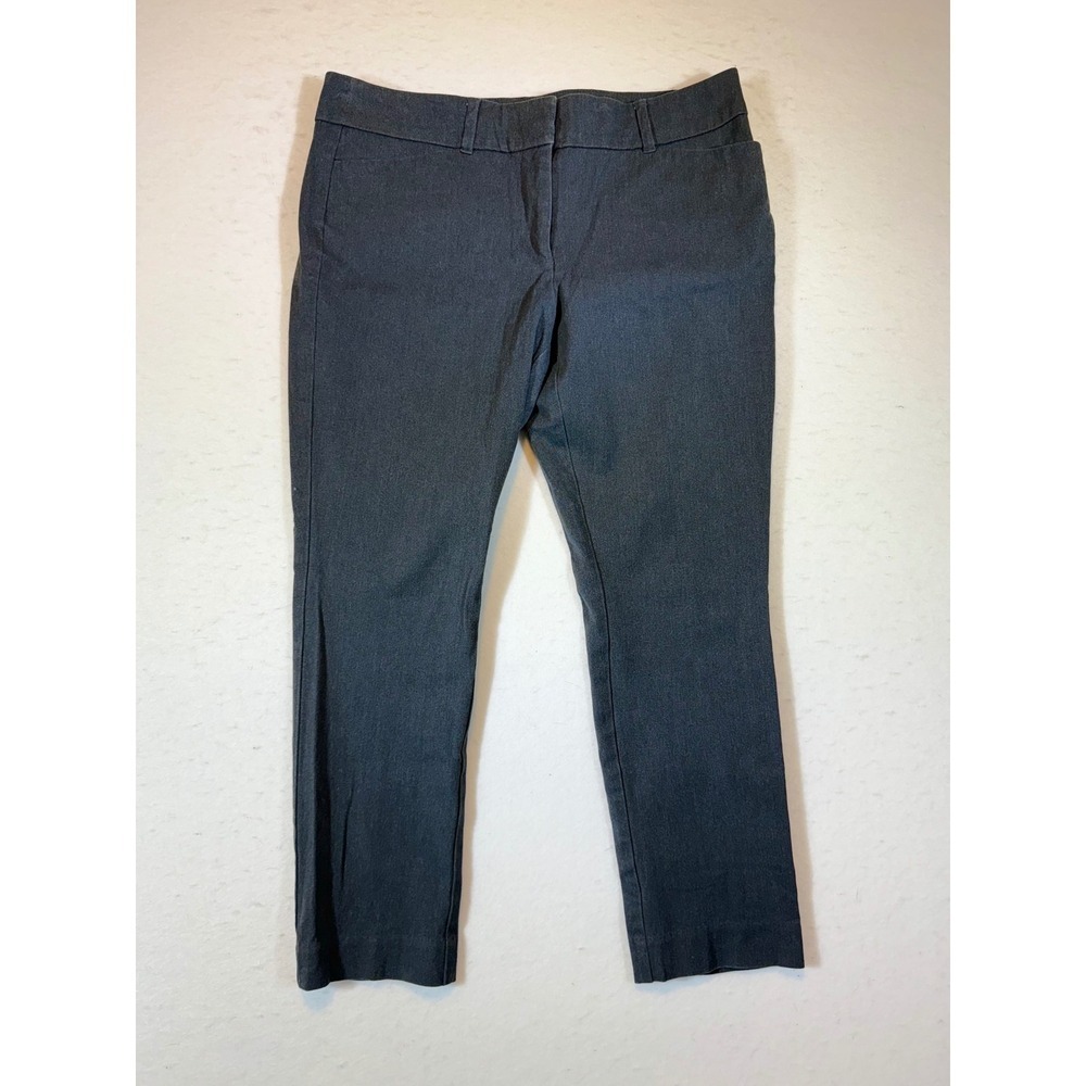 LOFT Petite Skinny Ankle Pants Women's Size 10P Gray Stretch Career Work